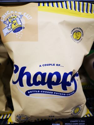 Chicken Salt crisps clearly marked vegan at The Malibu Market in Rockingham