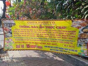 Sign outside at Pháp Vo in Ho Chi Minh City