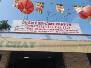 Sign outside at Pháp Vo in Ho Chi Minh City