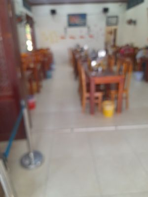 Inside seating at Pháp Vo in Ho Chi Minh City