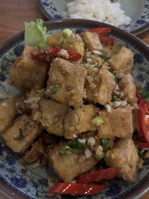 Salt and pepper tofu  at Malay Malay Haymarket in Haymarket