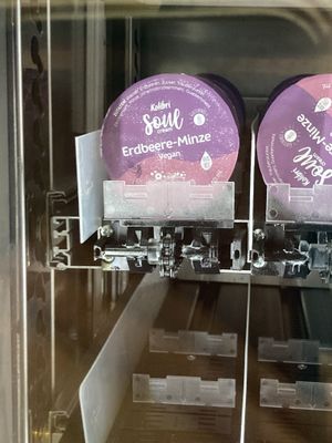 Ice cream strawberry  at Silbis Genuss-Kiosk in Silbertal