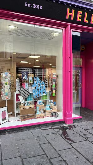 One of the window displays  at Hell Yeah in Perth