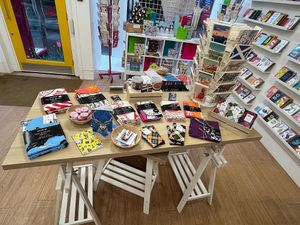 Scottish gifts in the shop  at Hell Yeah in Perth