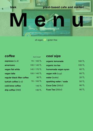  at blek ● coffee and plant based food in Bodrum