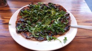 Mushroom pizza at Grain Lab - Ghost Kitchen in West Los Angeles
