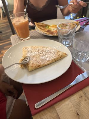 Crepe w/ PB & strawberriess  at Crepes de Lune in Arezzo