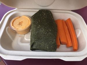 Raw kale wrap  at Raw Juice Bar in Orlando