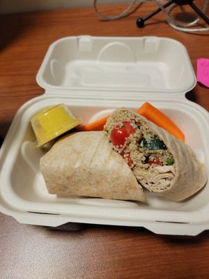 Bangladesh wrap at Raw Juice Bar in Orlando