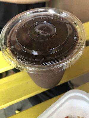 Triple berry antioxidants - strawberry, blueberry, raspberry, spinach, banana, pineapple, dates   at Raw Juice Bar in Orlando