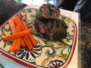 Burrito with beans  at Raw Juice Bar in Orlando