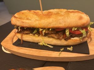 Huera bocadillo  at El Indicado in Barcelona