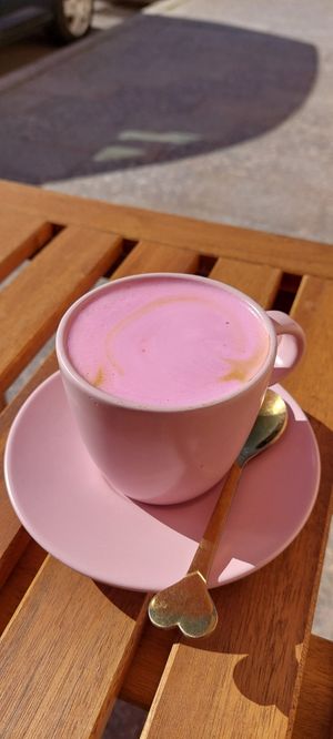 Vegan cappuccino at Bea's Bakery  in Palau
