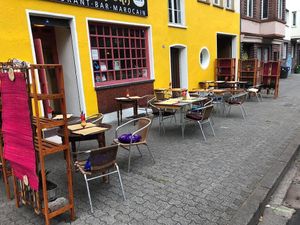 outdoor seating at Al Kasbah in Saarbrucken