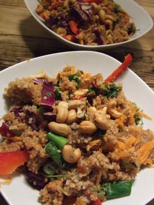 warm quinoa salad at Arq in Rotterdam