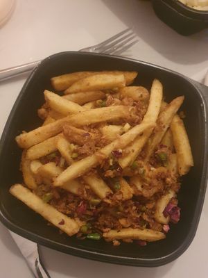 Himalayan Fries: Seasoned with Pink Salt & spices at Peppery Rose Alderley Edge in Alderley Edge