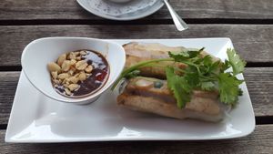 Vegan summer rolls  at Jack Glockenbach in Munich