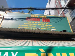 Signage outside at Bình An in Ho Chi Minh City