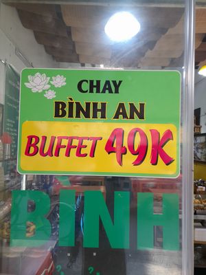 Buffet at only 49,000. Ask inside for more details at Bình An in Ho Chi Minh City