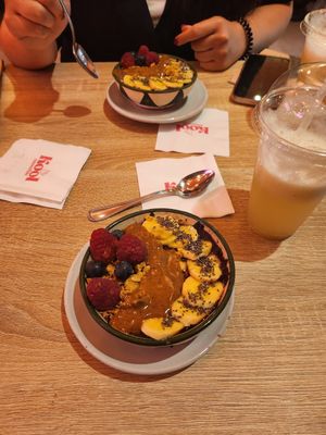 Acai bowls at Kool Smoothie Gueliz Marrakech  in Marrakech