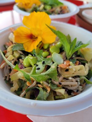 Salad at Veganics in Los Angeles