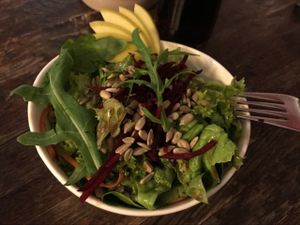 excellent salad at El Haso in Freiburg