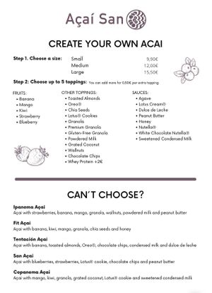 .  at Açai San Mallorca  in Mallorca