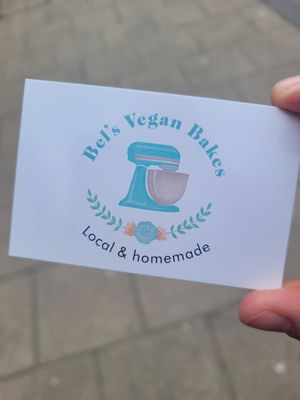 Bel's Vegan Bakes Business Card at Bel's Vegan Bakes - Pop-Up in Bangor
