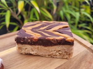 Snickers Slice at Bel's Vegan Bakes - Pop-Up in Bangor