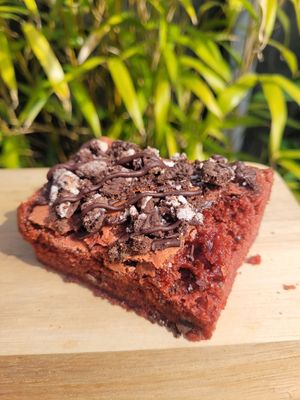 Red Velver Fudgy Brownie at Bel's Vegan Bakes - Pop-Up in Bangor