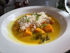 Vegan Curry at Gertrude's at the BMA in Baltimore