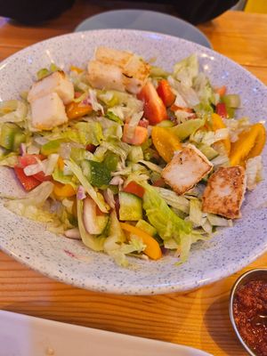 Haloumi Salad at Taamale Cafe in Beer Sheva