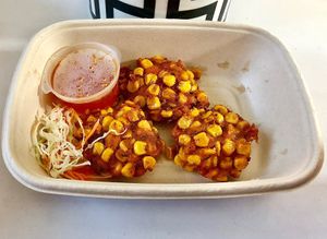 Sweetcorn cakes at Rosa's Thai - JBR in Dubai
