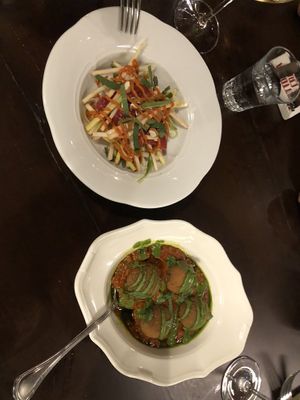 Asparagi crudi e polpette  at Trattoria da Crak  in Padua