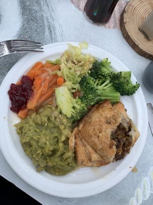 Lentil Wellington on the carvery   at Tocketts Mill Country Park in Guisborough