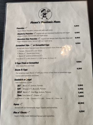 Menu (may 2022) at Mamalicious in Hamburg