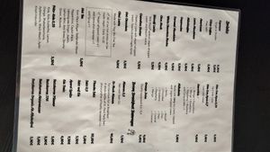 Drink menu at Mamalicious in Hamburg