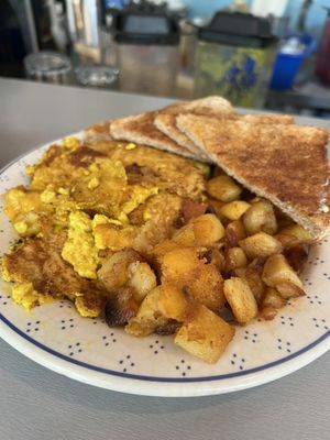 Vegan scramble with cheese  at Mamalicious in Hamburg