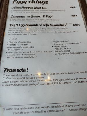 They like eggs a lot at Mamalicious in Hamburg