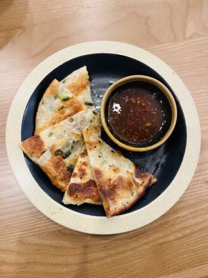 Scallion pancakees  at Dumpling Panda in Fort Lauderdale