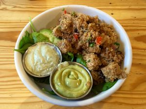 Vegan Super-Bowl.  at The Sentient Bean in Savannah