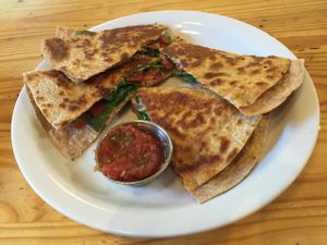 Queso No Queso Quesadilla.  at The Sentient Bean in Savannah