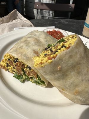 Tofu Scramble Burrito   at The Sentient Bean in Savannah