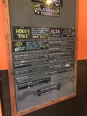 Menu   at The Sentient Bean in Savannah