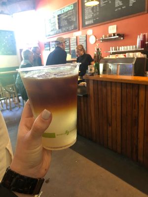 Dirty south. Espresso over lemonade!  at The Sentient Bean in Savannah