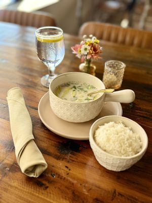 Tom Kha soup was really great and vegetable nice and crispy    at Machim House of Thai Food in Hanover