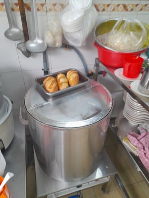 Kitchen at Bat Nha 1 Vegetarian Restaurant in Ho Chi Minh City