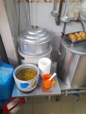 Kitchen area at Bat Nha 1 Vegetarian Restaurant in Ho Chi Minh City