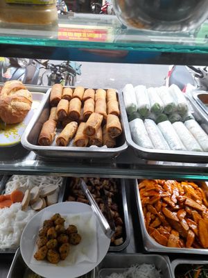 Vegan products at Bat Nha 1 Vegetarian Restaurant in Ho Chi Minh City