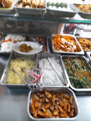 Com chay selection at Bat Nha 1 Vegetarian Restaurant in Ho Chi Minh City